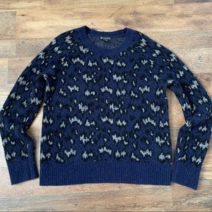 ATHLETA Hawthorn Textured Crew Sweater Sahara Navy XS